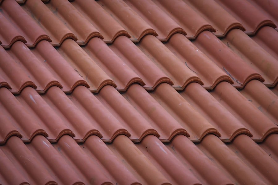 Pálená škridla detail